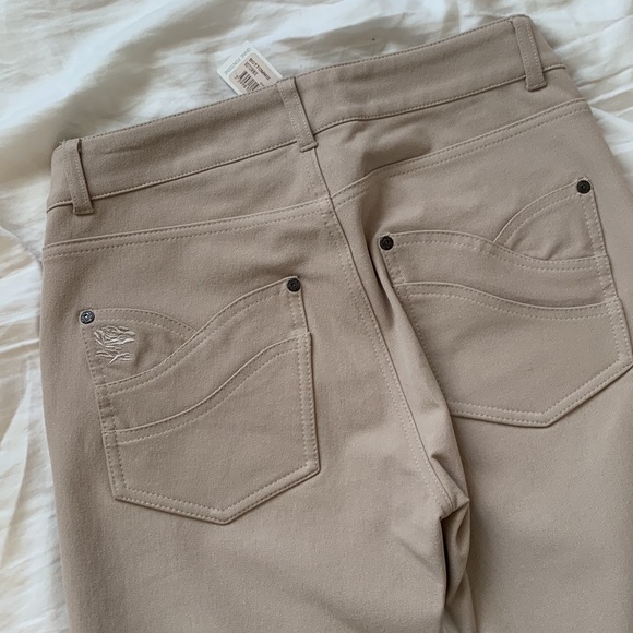 Anne Fontaine Elliot Straight Leg Khaki Jeans - Picture 2 of 10